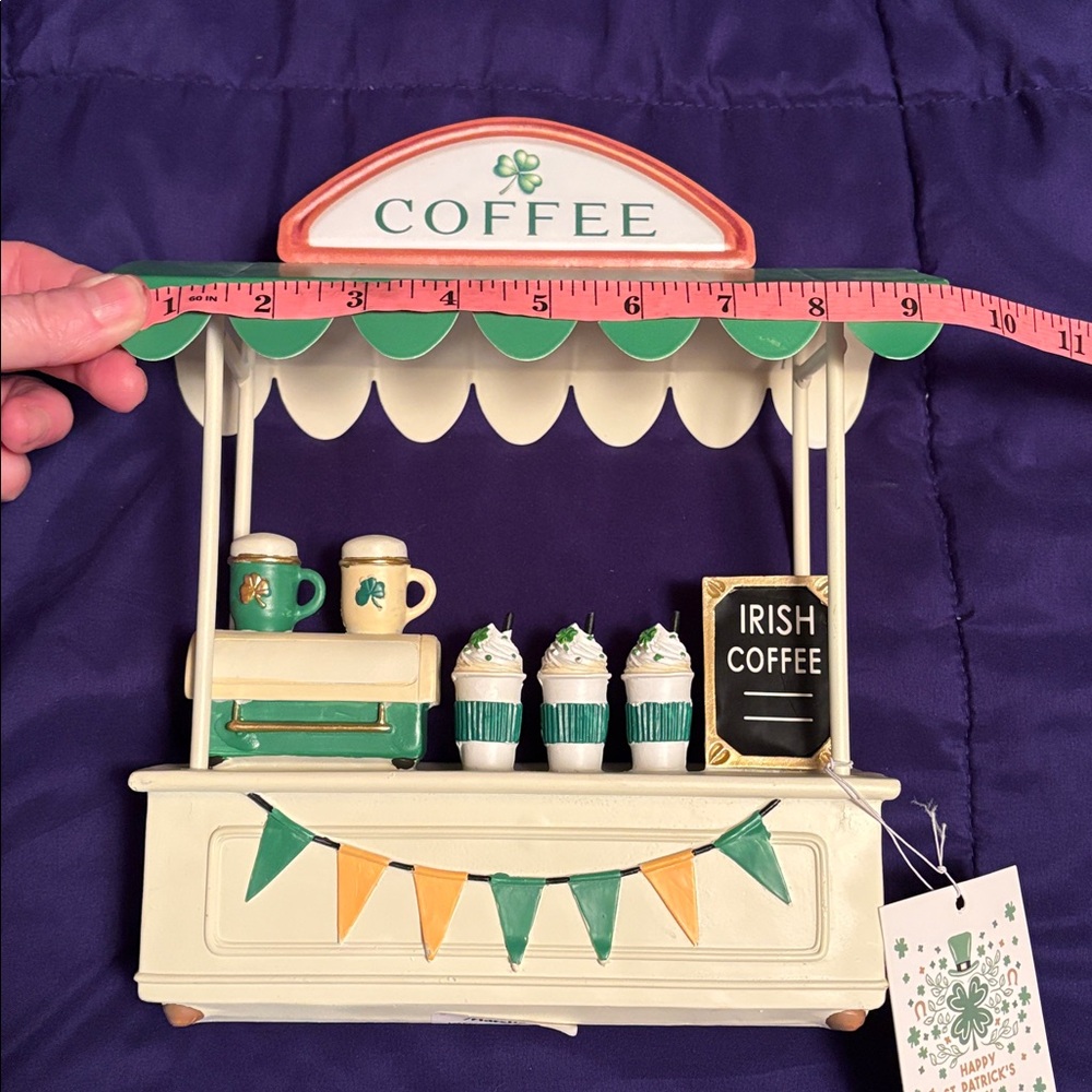 Green and White Coffee Stand Decor - Picture 6 of 17